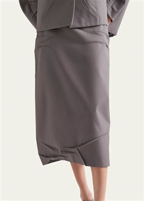 prada gabardine skirt